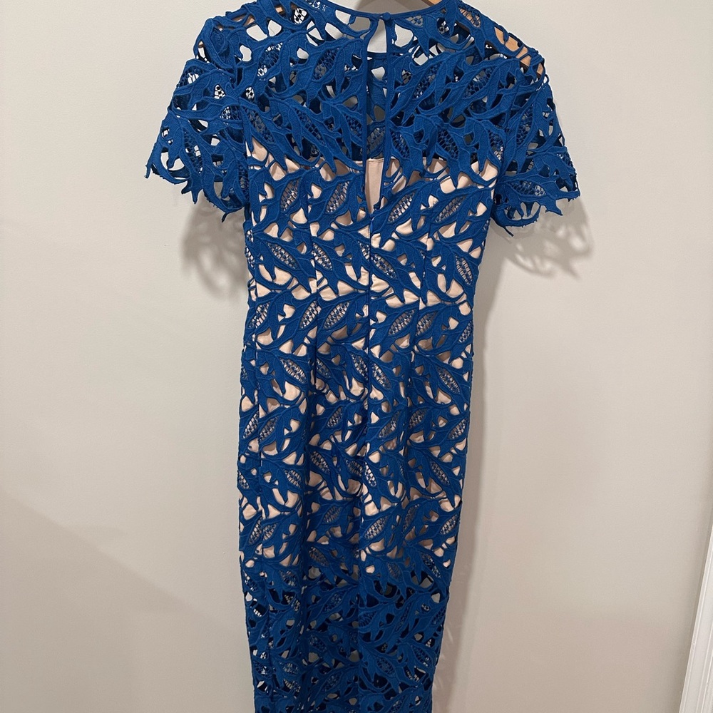 KEEPSAKE the Label Azure Blue Lace Sheath Dress - Picture 5 of 5